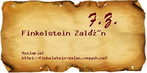 Finkelstein Zalán névjegykártya